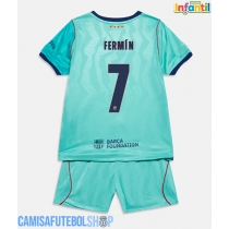 Camisa de time de futebol Barcelona Fermin Lopez #7 Replicas 3º Equipamento Infantil 2026-27 Manga Curta (+ Calças curtas)